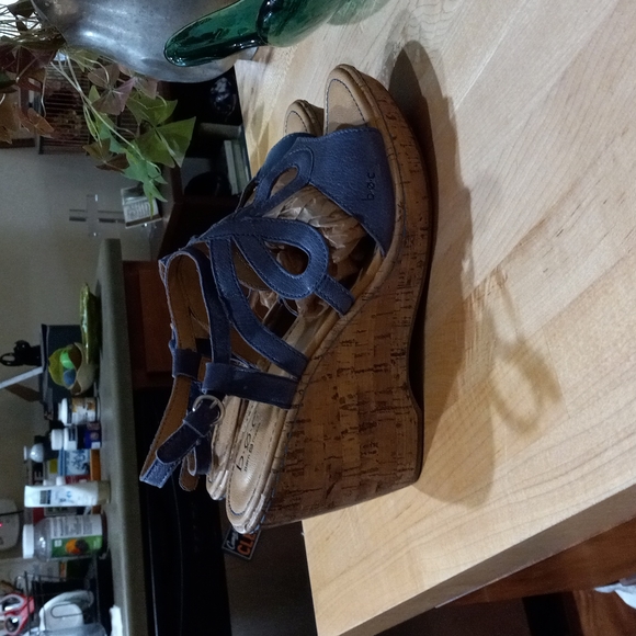 BOC Smokey Blue Platform Sandals - Picture 3 of 5